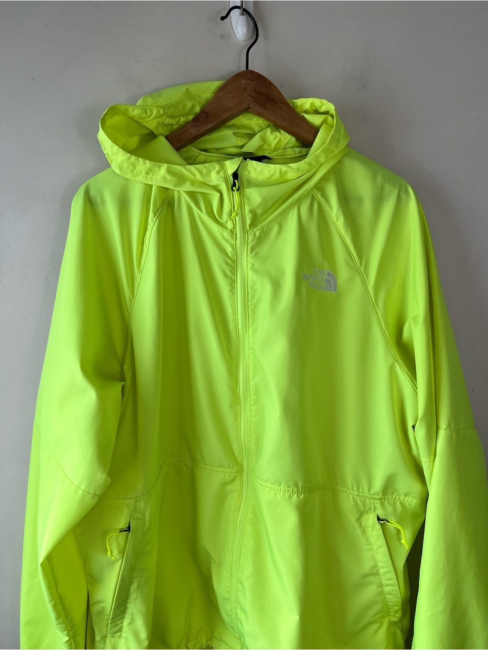 The North Face Men's Flyweight Hoodie 2.0 Windbreaker Windwall Jacket Yellow XL - Picture 4 of 16